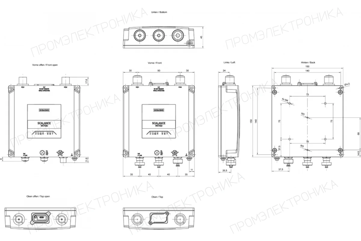Siemens 1FK2104-5AF00-0SA0 — SIMOTICS S-1FK2 HD Серводвигатель