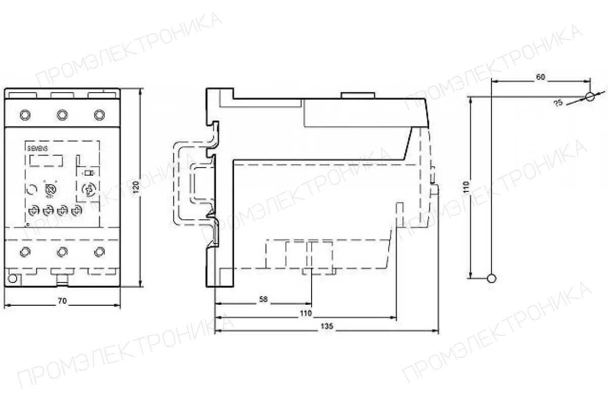Siemens 3RU5146-4KB0 — Реле перегрузки