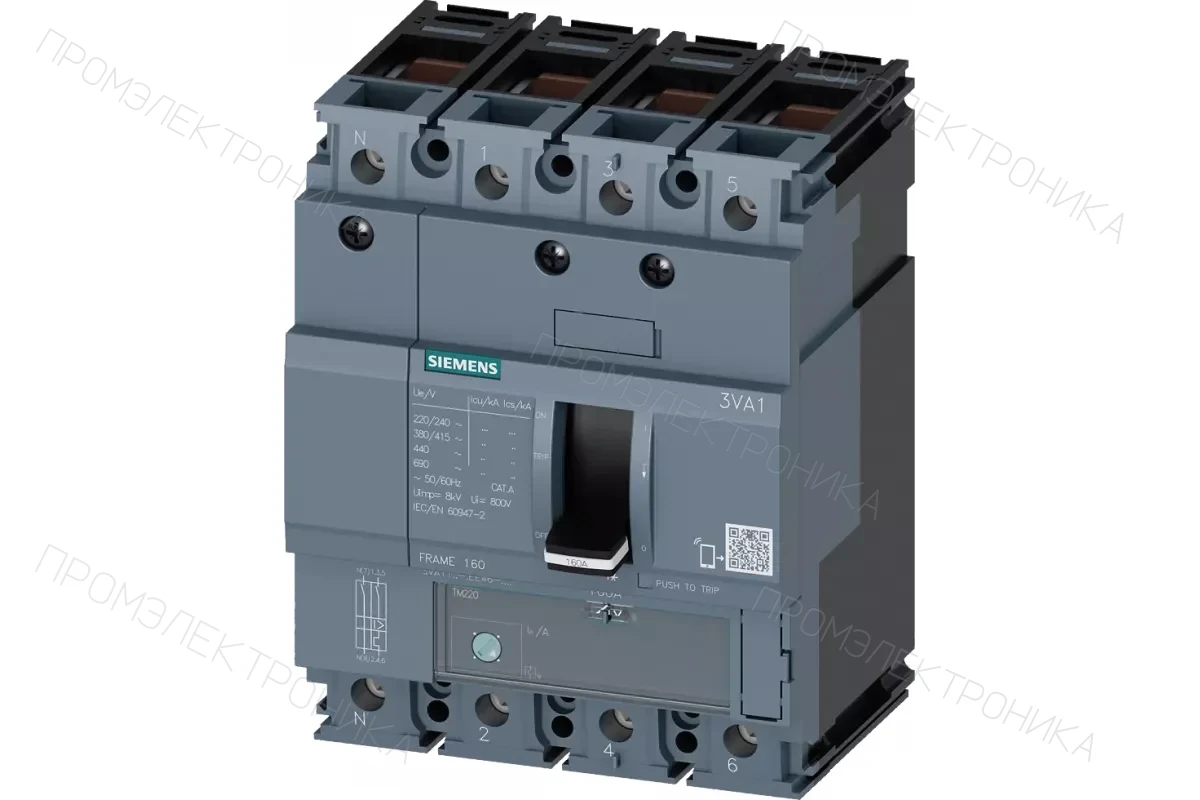 Siemens 3VA1112-6ED42-0AA0 — 3VA автоматические выключатели в литом корпусе до 250 A