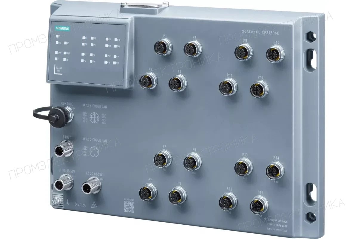 Siemens 6GK5216-0BA00-2AC2 — Scalance xc216 промышленный управляемый ie коммутатор