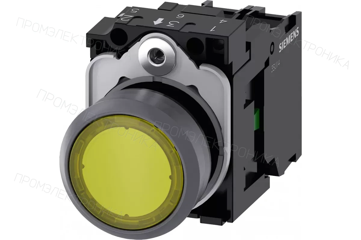 Siemens 3SU1132-0AB30-1BA0 — Кнопка с подсветкой
