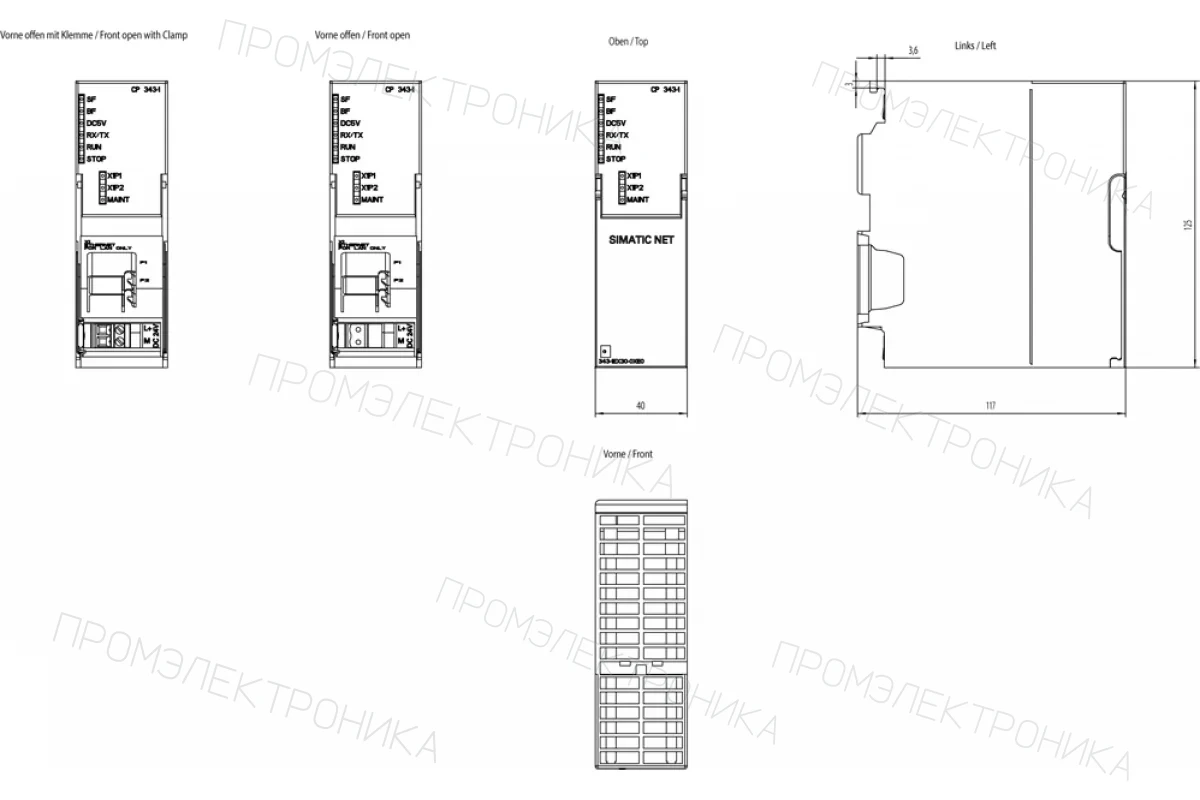 Siemens 6GK7243-8RX30-0XE0 — компонент промышленной автоматизации