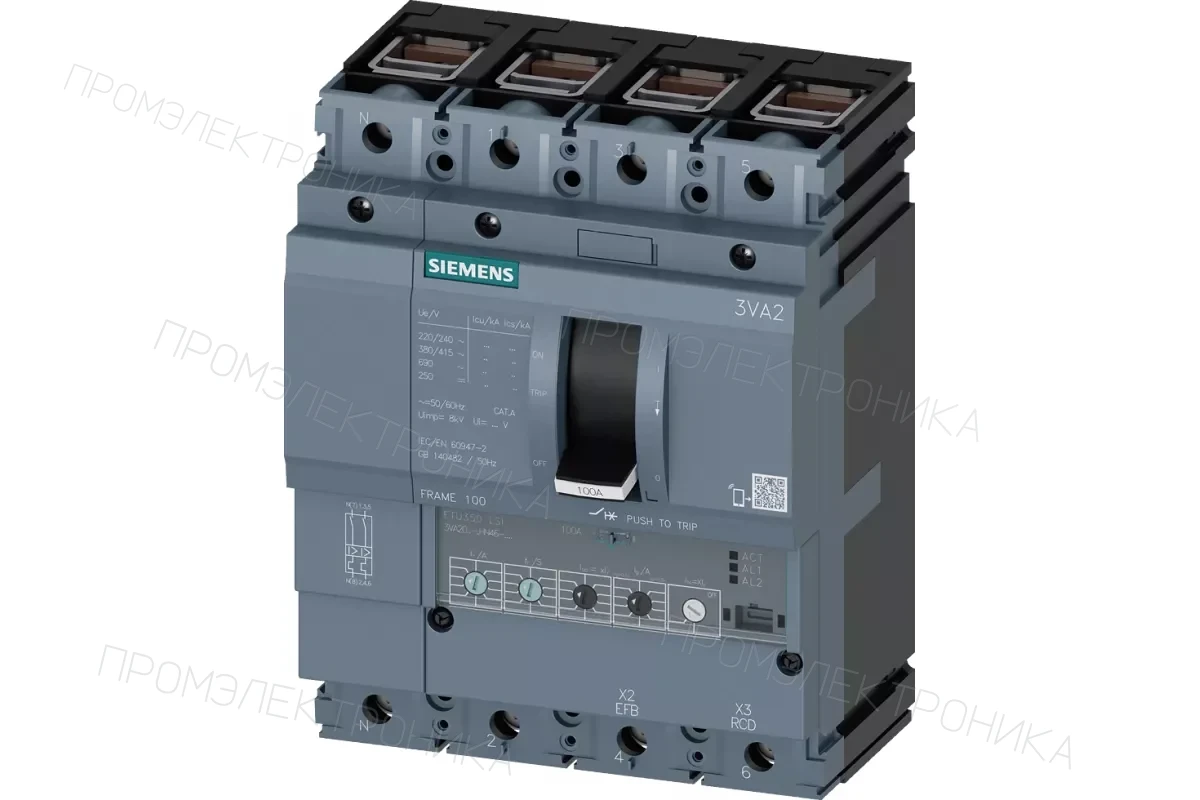 Siemens 3VA2063-6HM42-0AA0 — 3VA автоматические выключатели в литом корпусе до 250 A