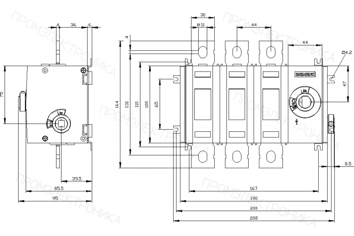Siemens 3KD3634-0PE10-0 — Базовые блоки