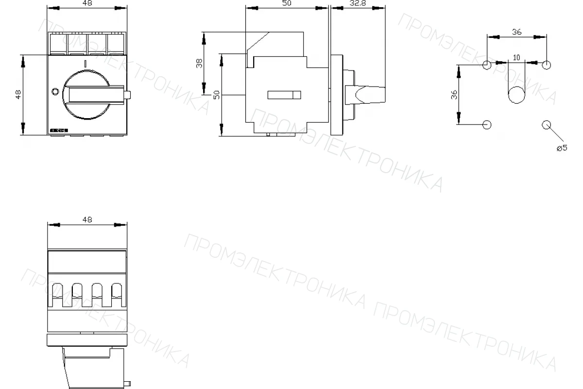 Siemens 3LD2022-0TK13 — Главный/аварийный выключатель