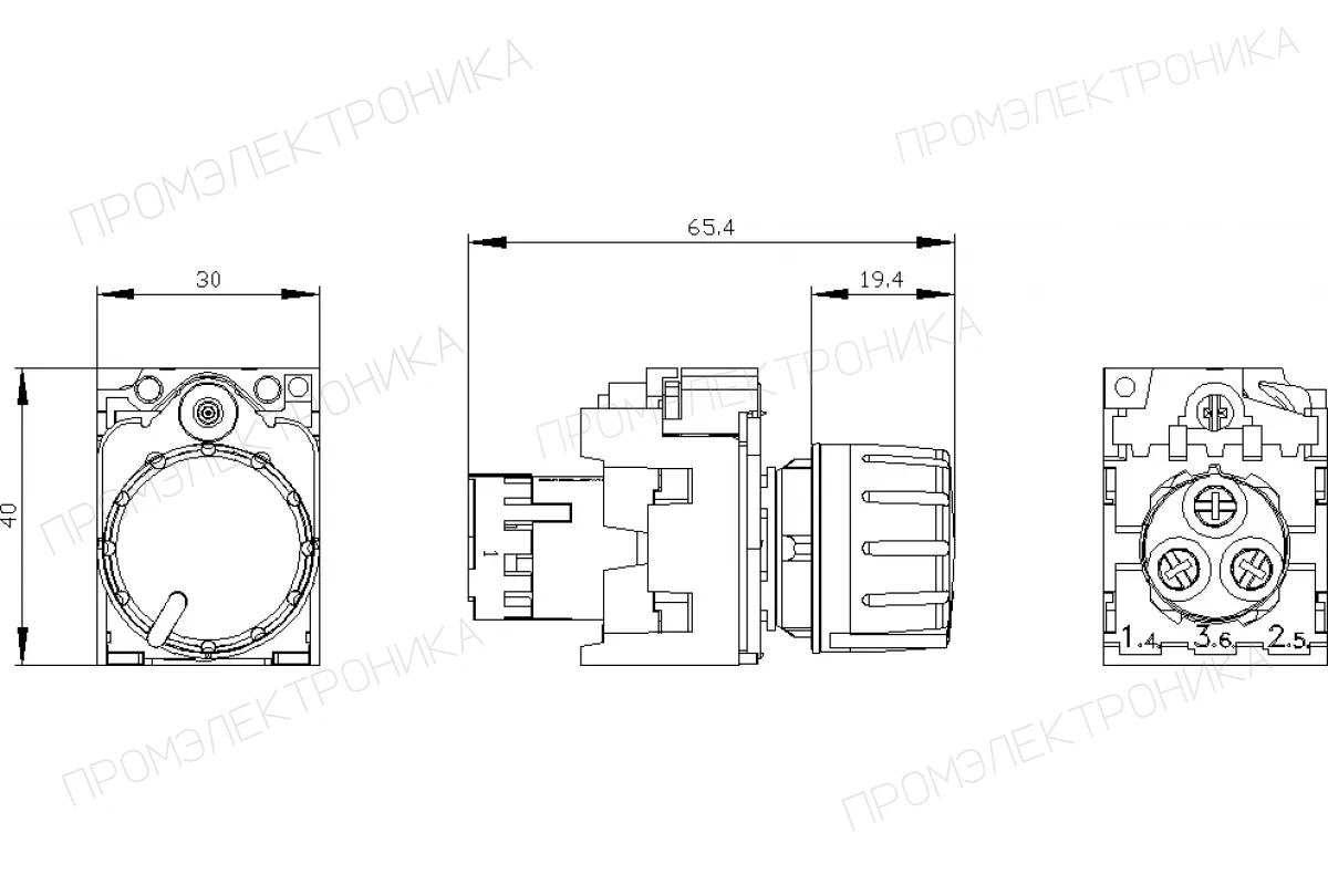 Siemens 3SU1231-0EB70-0AA0 — Актуатор кнопки с высоким фронтальным кольцом