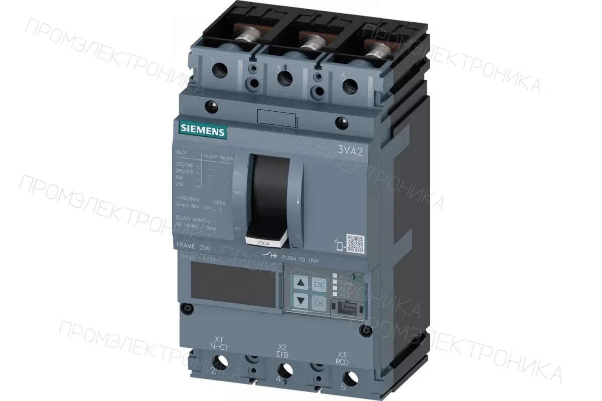 Siemens 3VA2225-7HN32-0KG0 — Автоматический выключатель