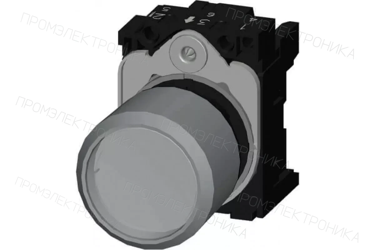 Siemens 3SU1231-0EB20-0AA0 — Актуатор кнопки с высоким фронтальным кольцом