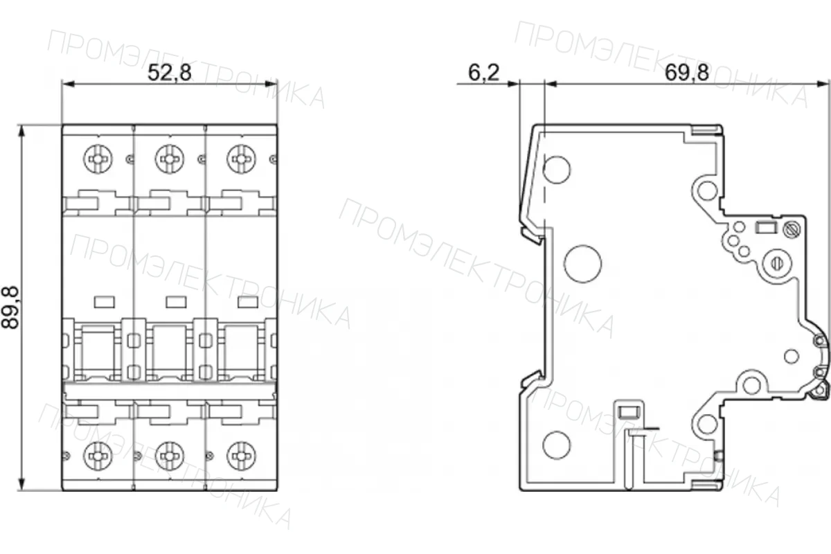 Siemens 5SY4306-6-Z W09 — линейный автомат защиты