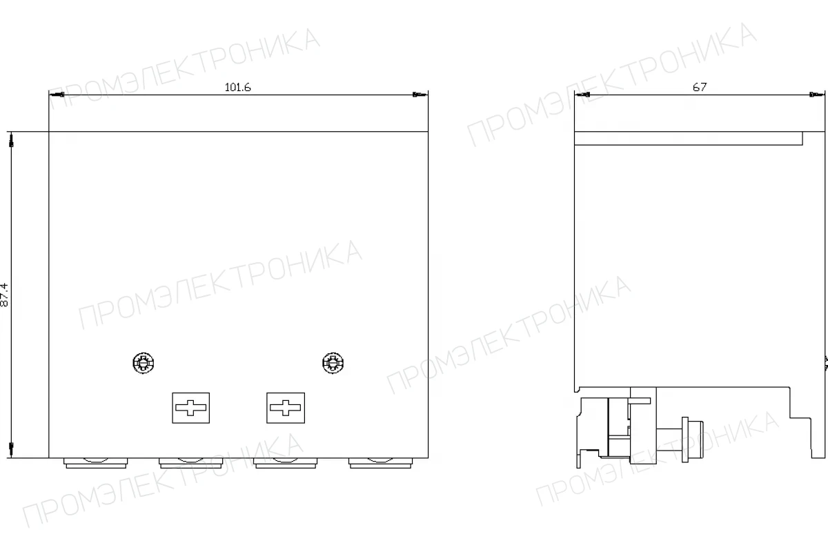 Siemens 3VA9154-0QC00 — Передние соединительные пластины расширенн