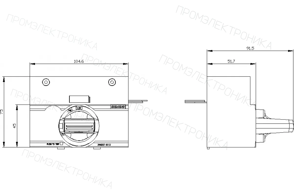 Siemens 3VA9254-0SB20 — Декоративная накладка