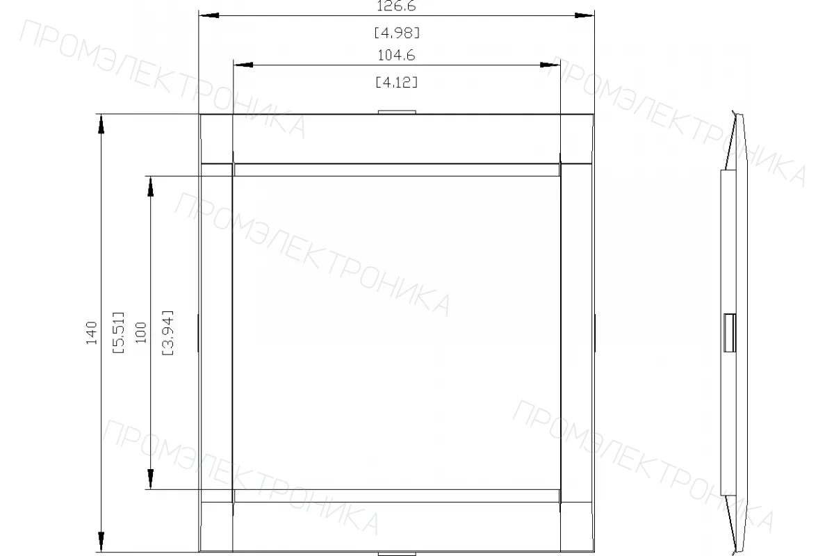 Siemens 3VA9143-0SB20 — Лицевая рамка
