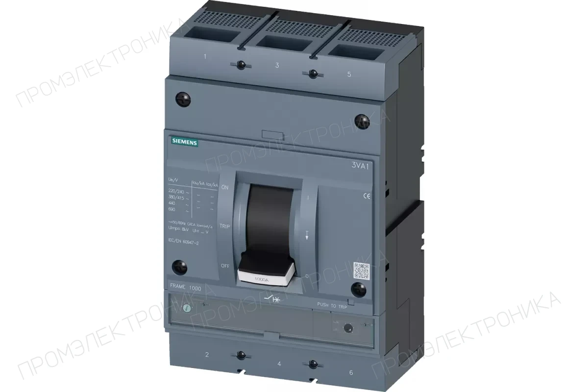 Siemens 3VA1510-7EF32-0AA0 — 3VA автоматические выключатели в литом корпусе до 250 A