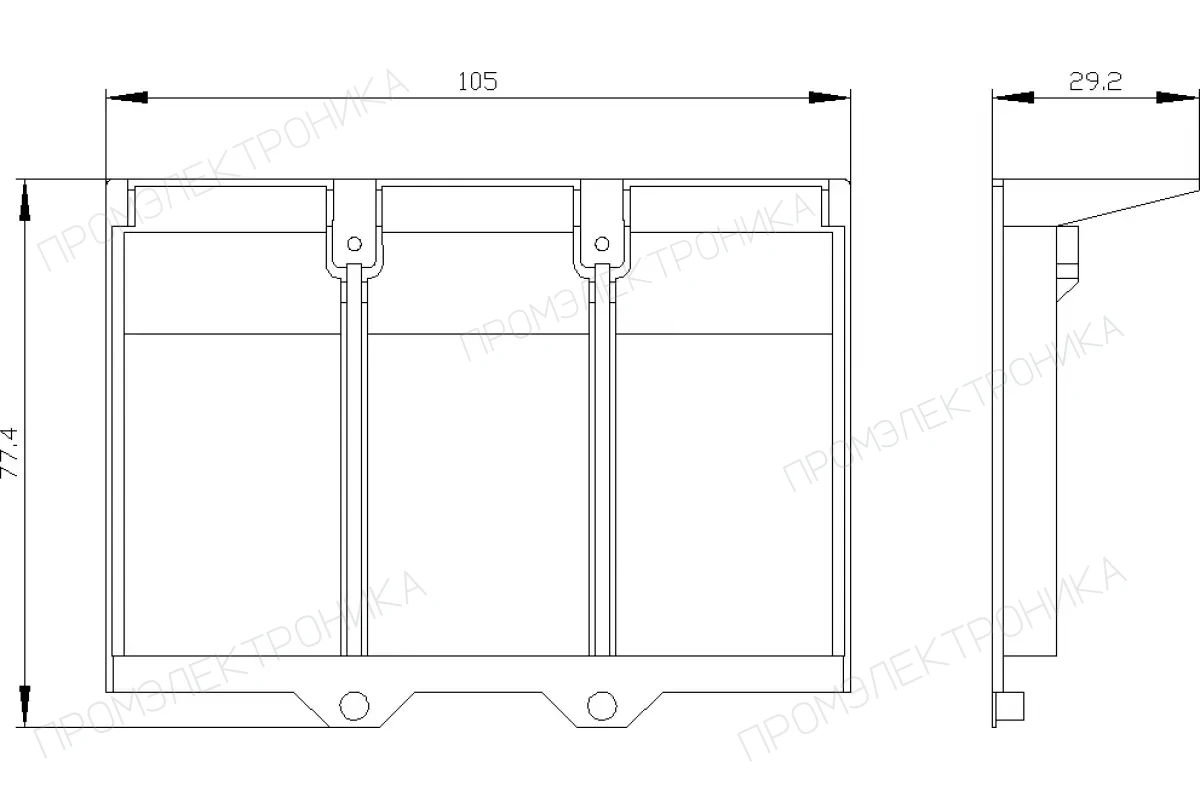 Siemens 3VA9221-0WJ30 — Изолирующая пластина удлинённ