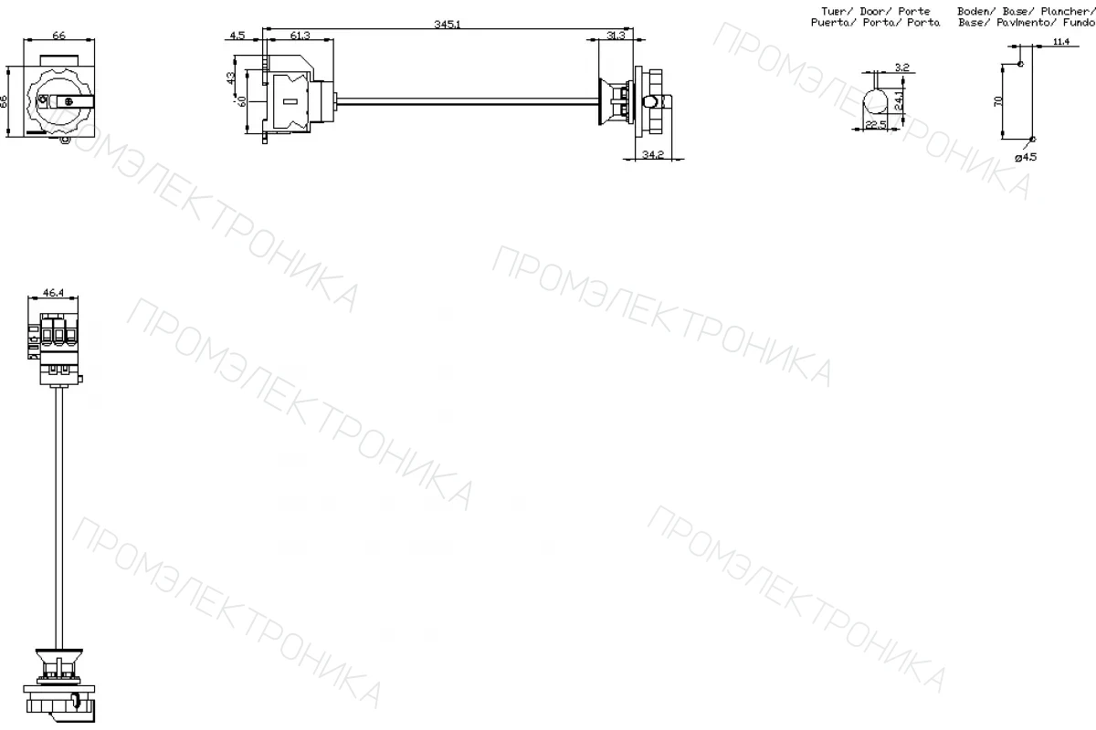 Siemens 3LD3048-1TK51 — Главный выключатель