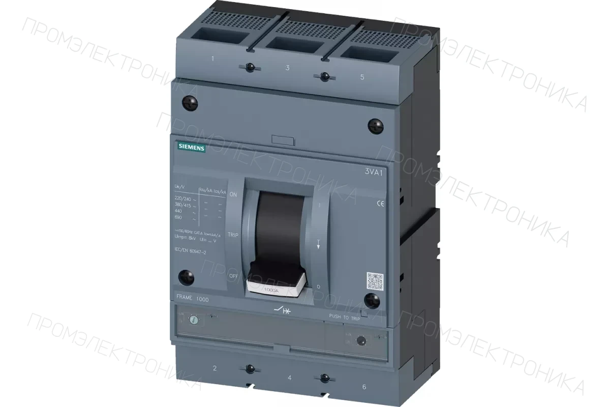 Siemens 3VA1510-5EF32-0AA0 — 3VA автоматические выключатели в литом корпусе до 250 A