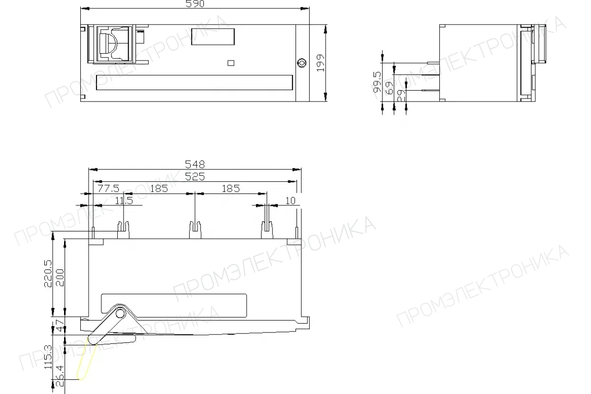 Siemens 3NA3820-2C — LV HRC плавкая вставка GG/gL + неизолированные наконечники размер