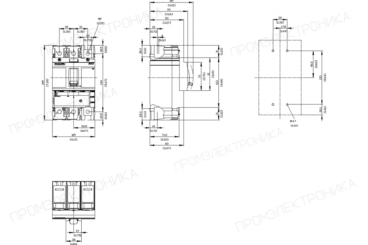 Siemens 3VA5210-5EC31-0AA0 — Автоматический выключатель