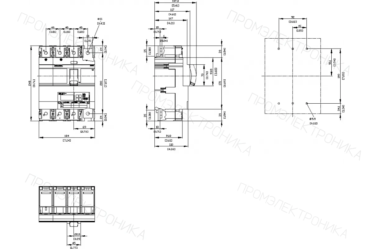Siemens 3VA6325-5KL31-2AA0 — Автоматический выключатель