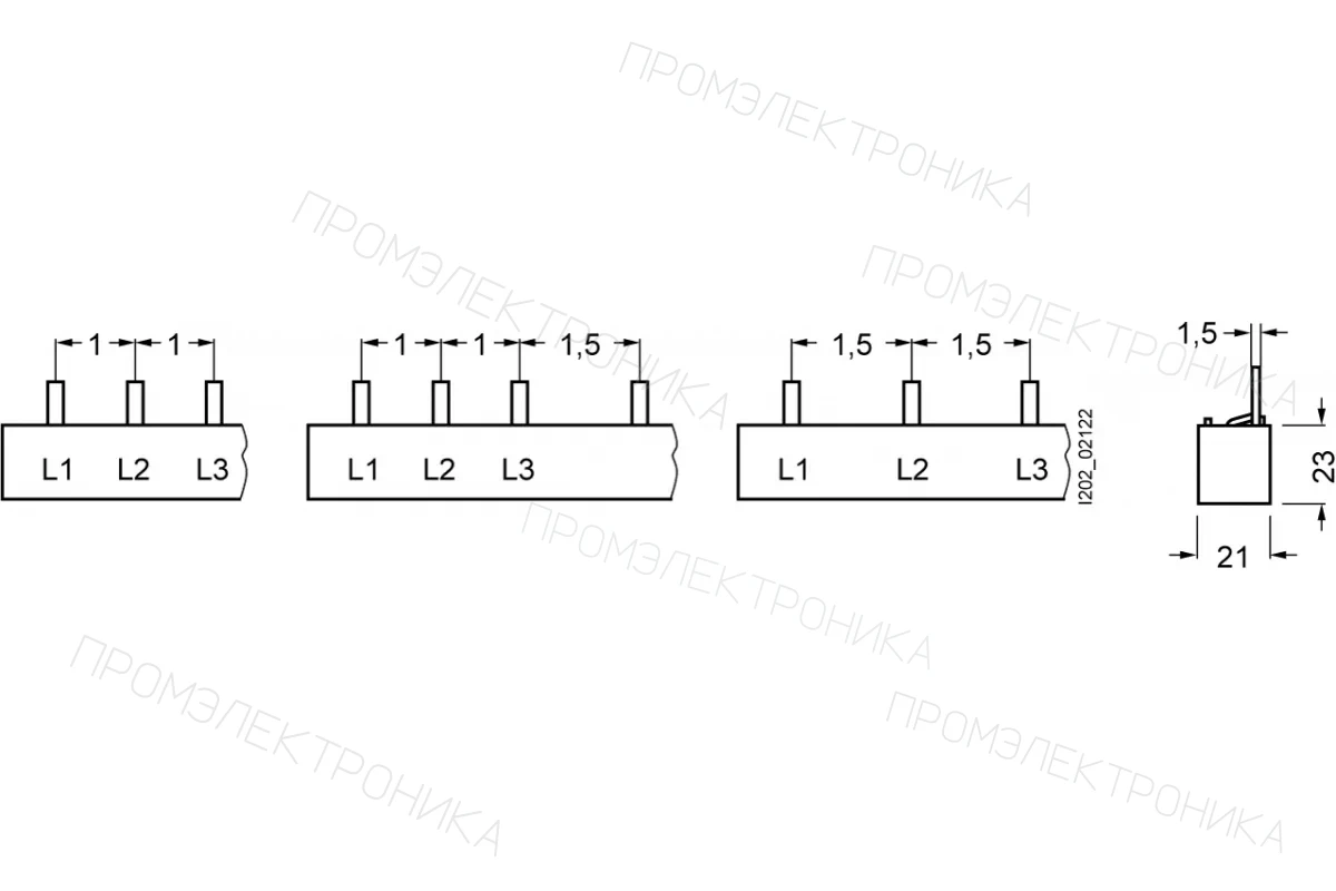 Siemens 5ST3710-0HG — Сборные шины 5ST для модульных устройств