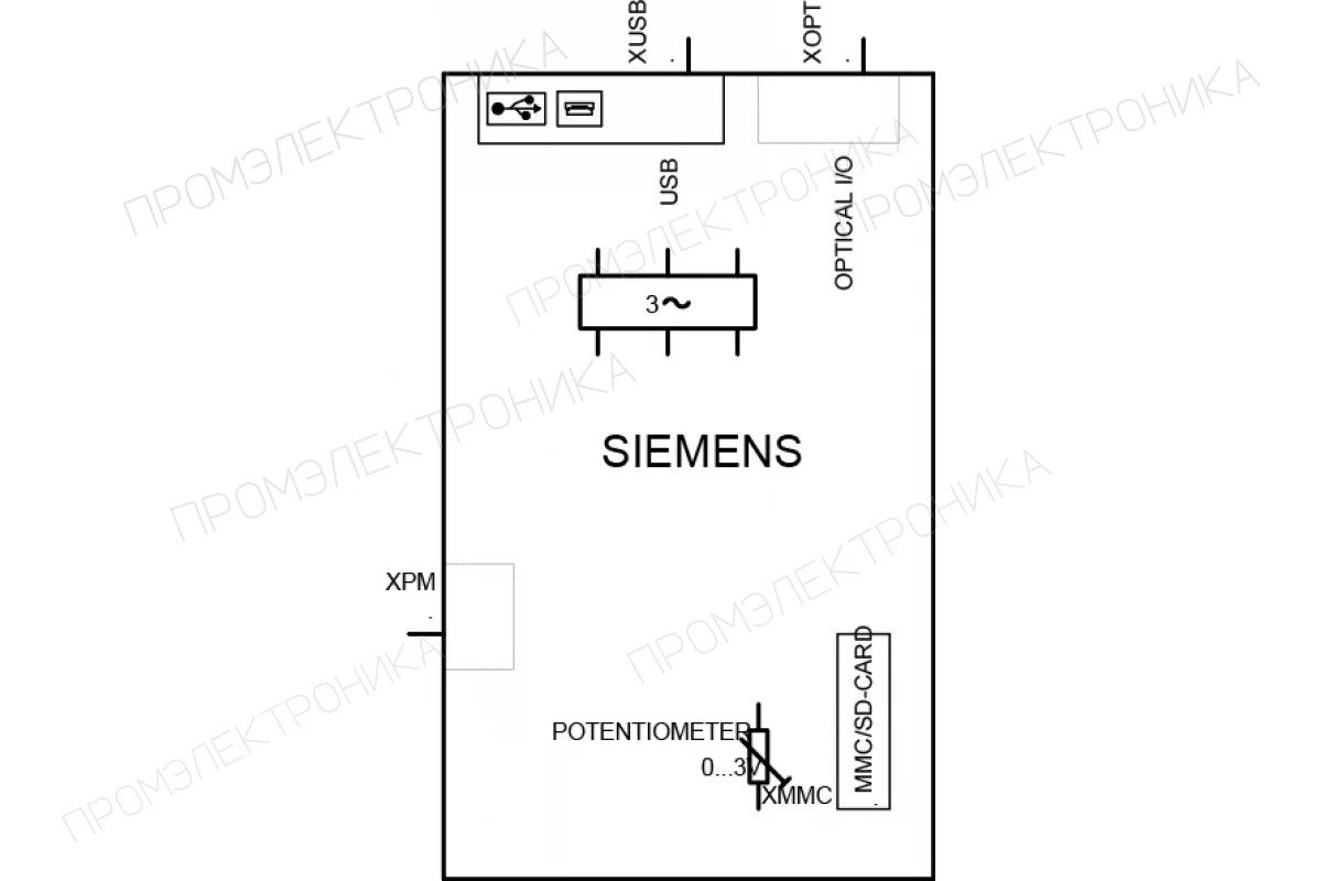 Siemens 6SL3540-6DF71-0RA1 — промышленный компонент