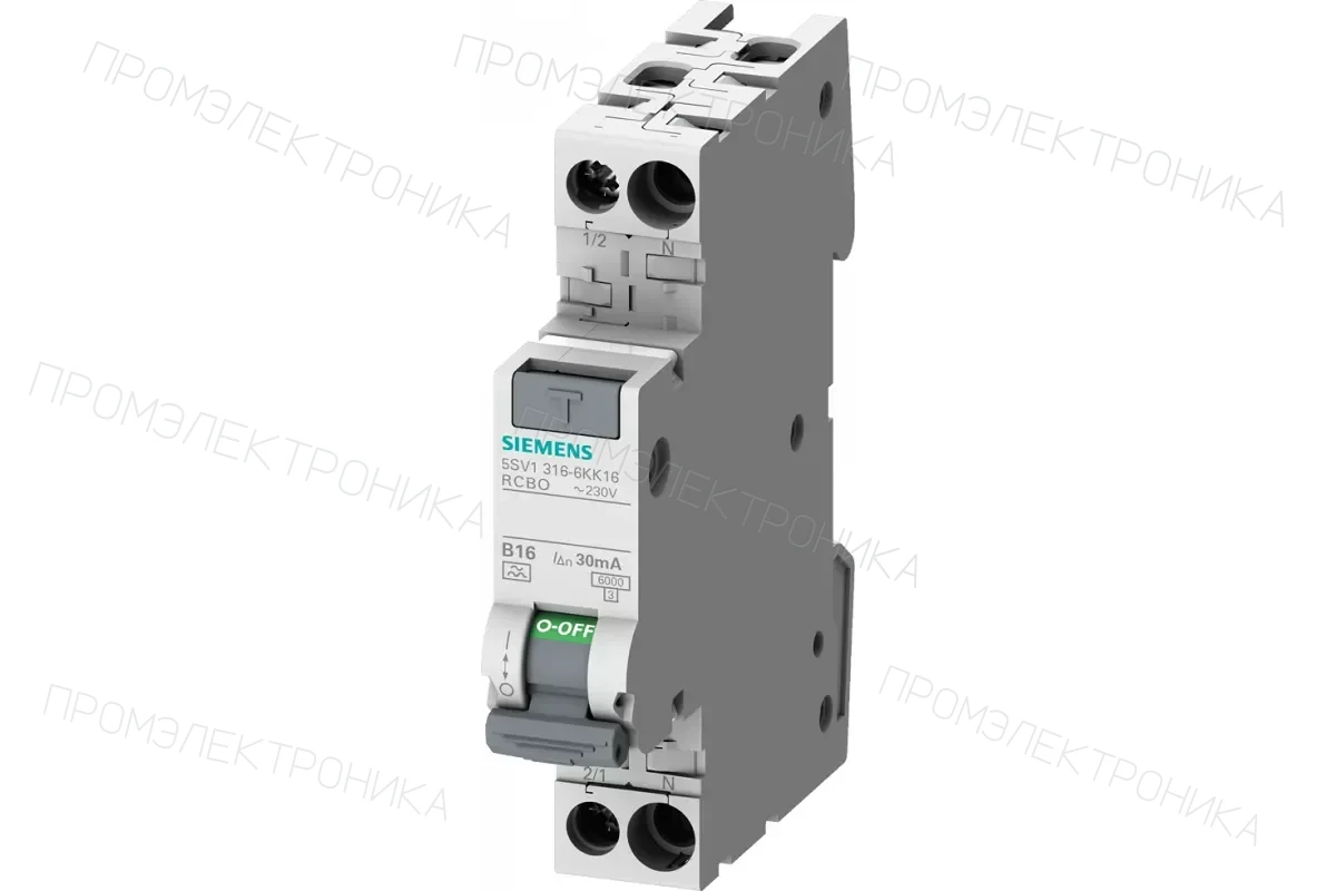 Siemens 5SV1316-0KK06 — Дифференциальные автоматические выключатели