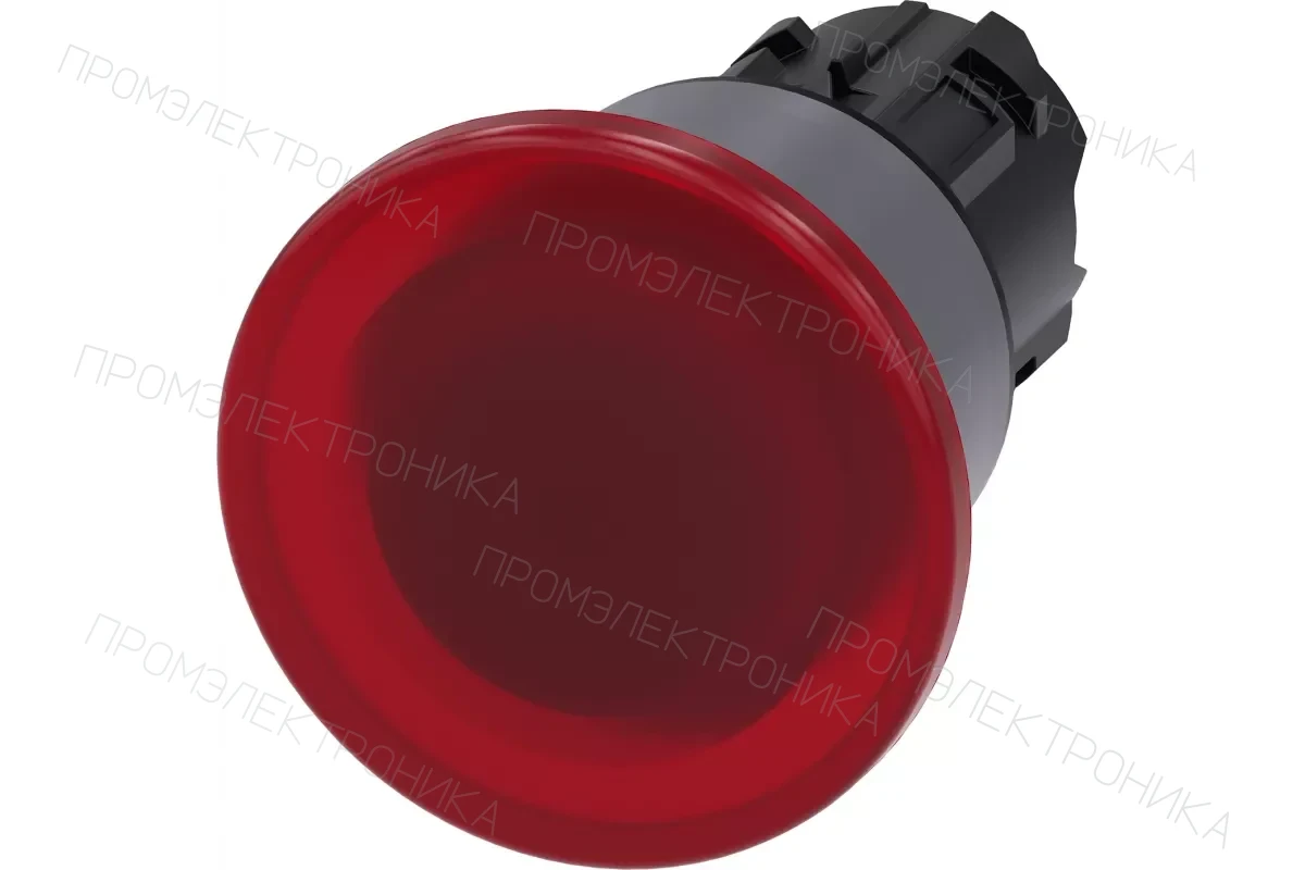Siemens 3SU1031-1AD70-0AA0 — Актуатор грибовидной кнопки с возможностью подсветки