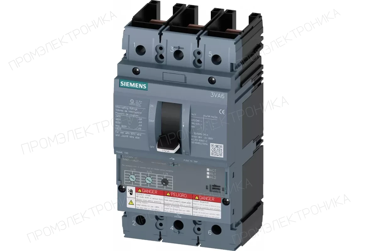 Siemens 3VA6110-5KT31-0AA0 — Автоматический выключатель