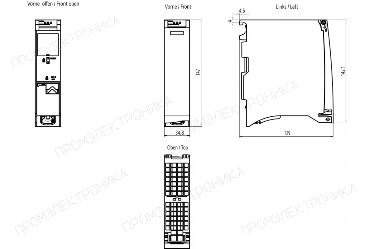 Siemens 6GK7443-1EX31-0XE0 — компонент промышленной автоматизации
