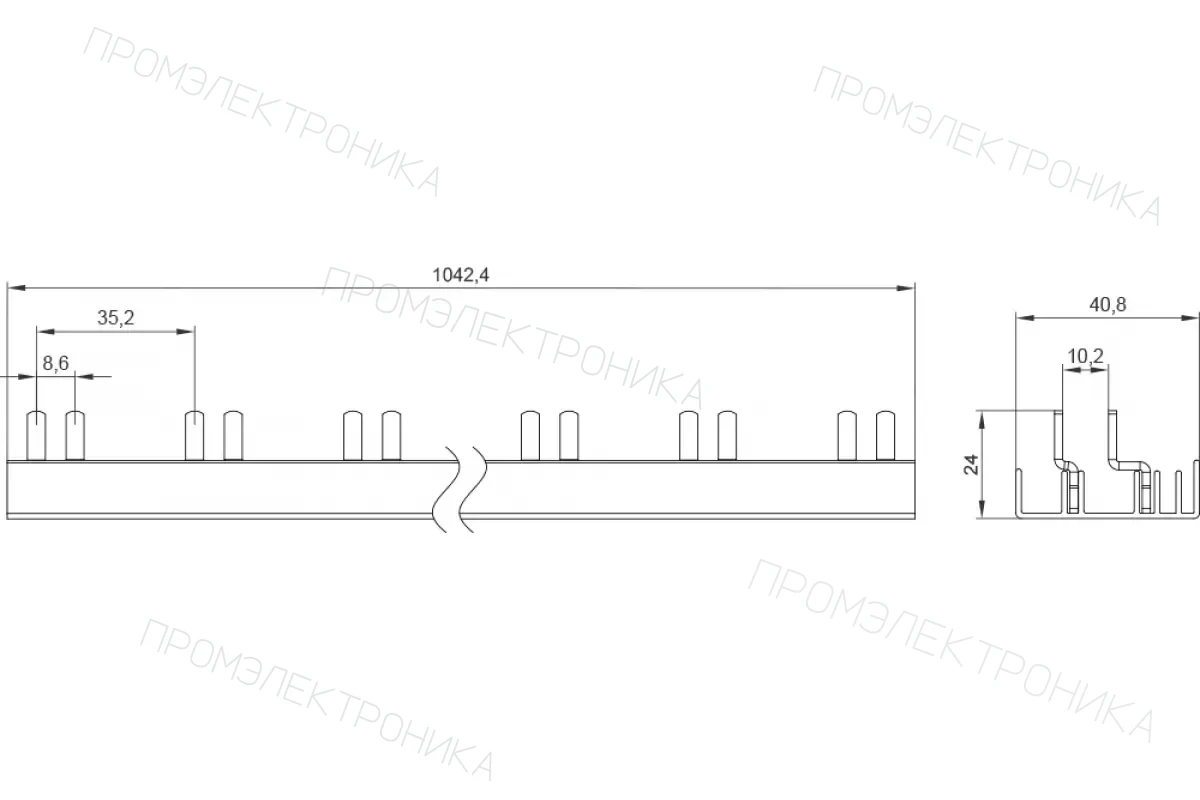 Siemens 5ST3776-0 — Сборные шины 5ST для модульных устройств