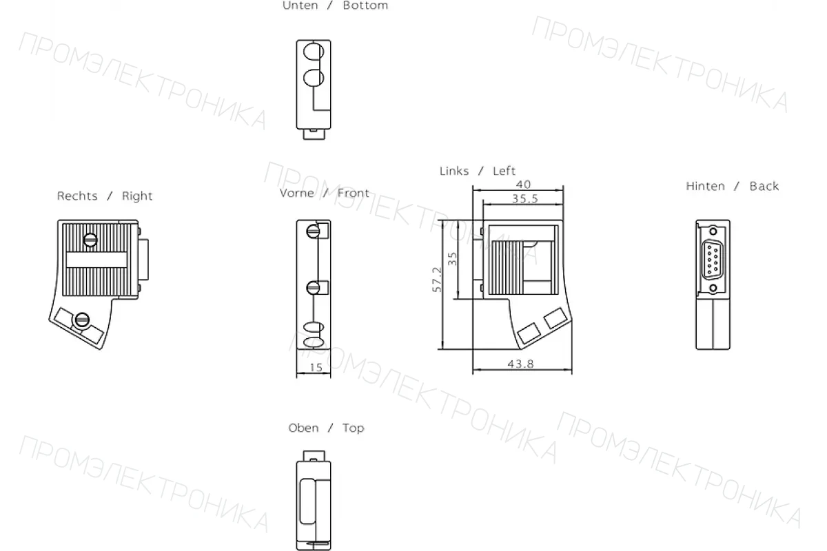 Siemens 6XV1878-5TN30 — Соединительные кабели IE M12-180/M12-180