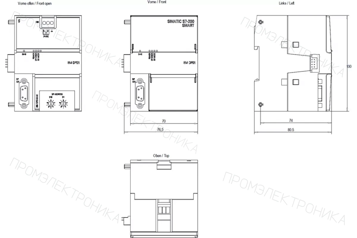 Siemens 6ES7312-1AE13-0AB0 — промышленный компонент
