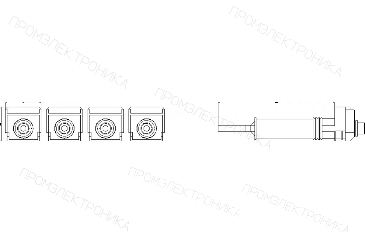 Siemens 3VA9404-0QF00 — Задние присоединительные шпильки