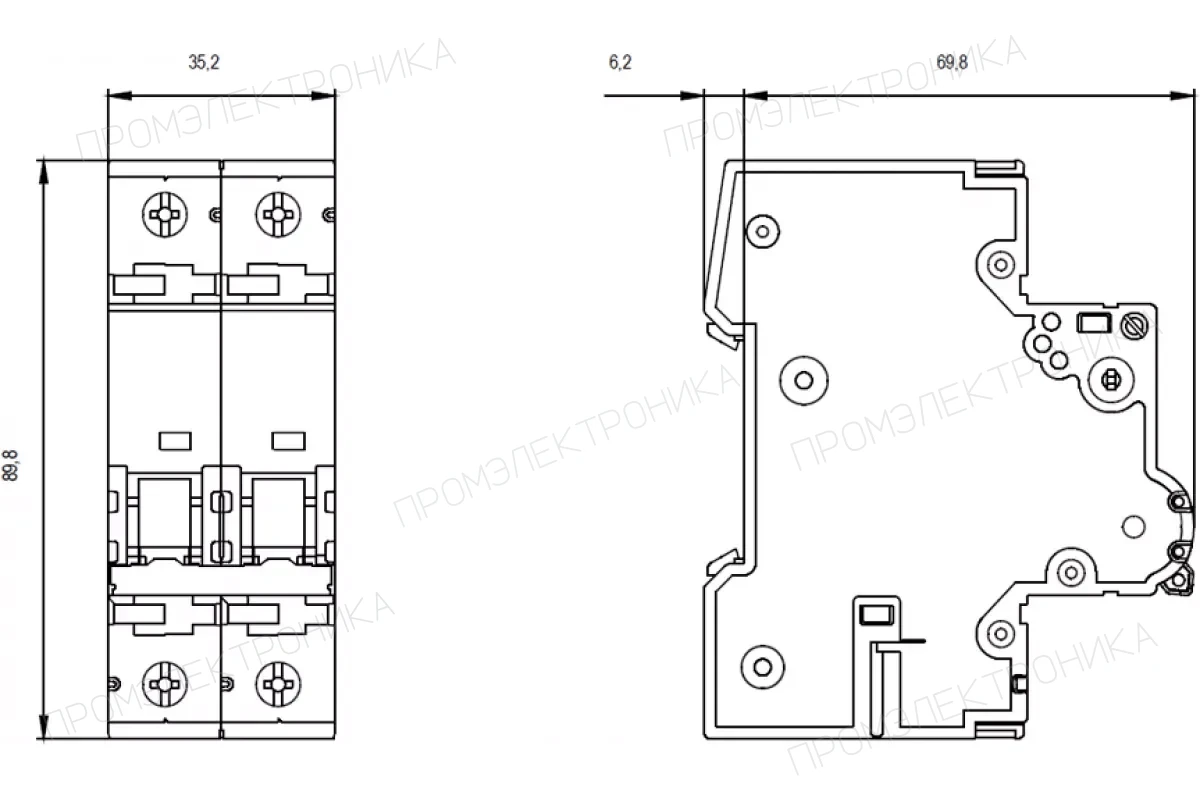 Siemens 5SY4202-7-Z W08 — линейный автомат защиты