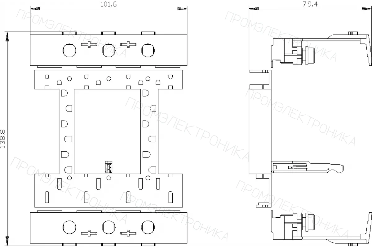 Siemens 3VA9114-0JJ12 — Клемма для круглого провода больш