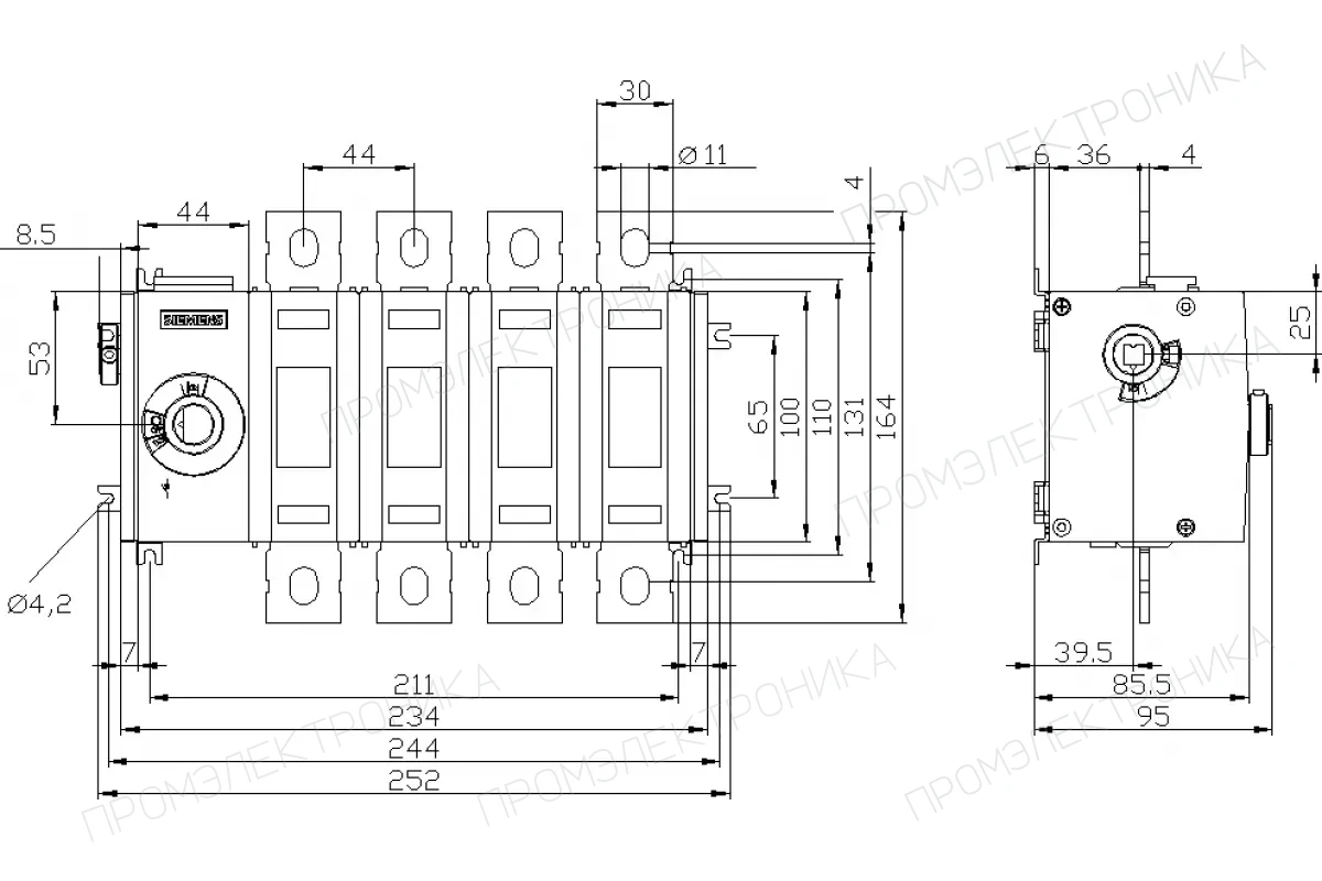Siemens 3KD4430-0QE10-0 — Базовые блоки