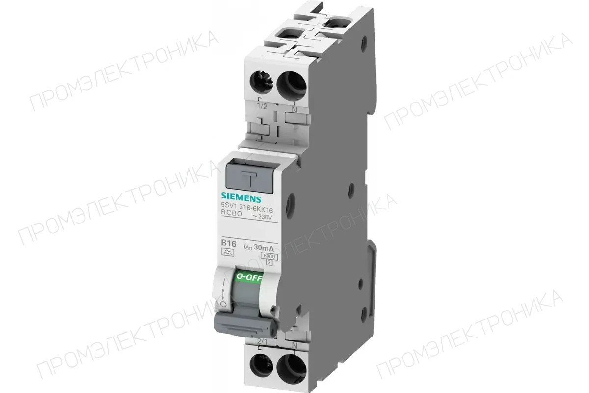 Siemens 5SV1313-1KK06 — Дифференциальные автоматические выключатели