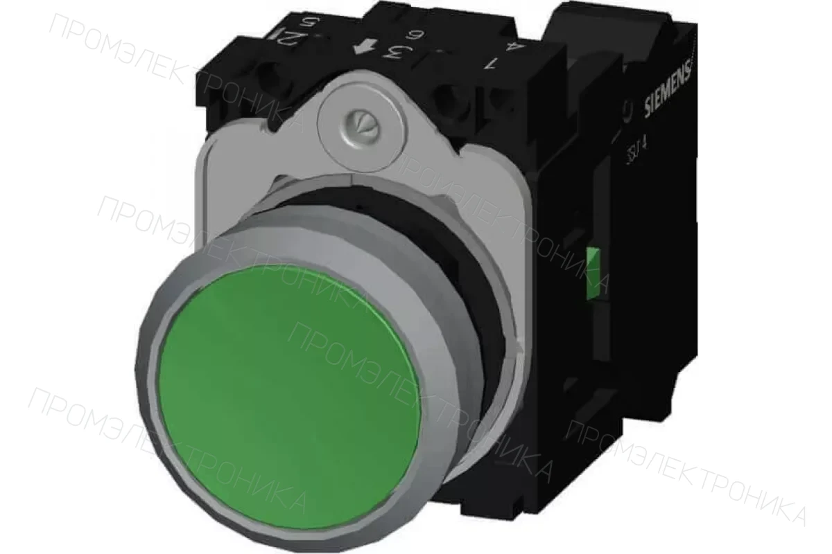 Siemens 3SU1130-0AB40-3FA0 — Кнопочный выключатель