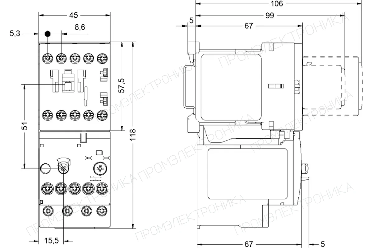Siemens 3LD2565-1GP53-0US2 — промышленный компонент
