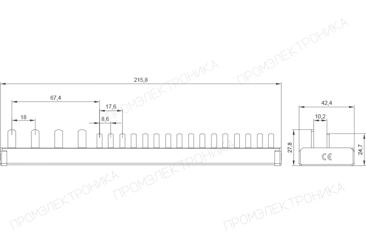 Siemens 5ST3783-0 — Сборные шины 5ST для модульных устройств