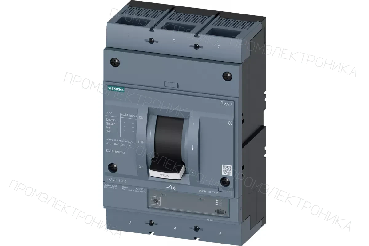 Siemens 3VA2510-5HN42-0AA0 — 3VA автоматические выключатели в литом корпусе до 250 A