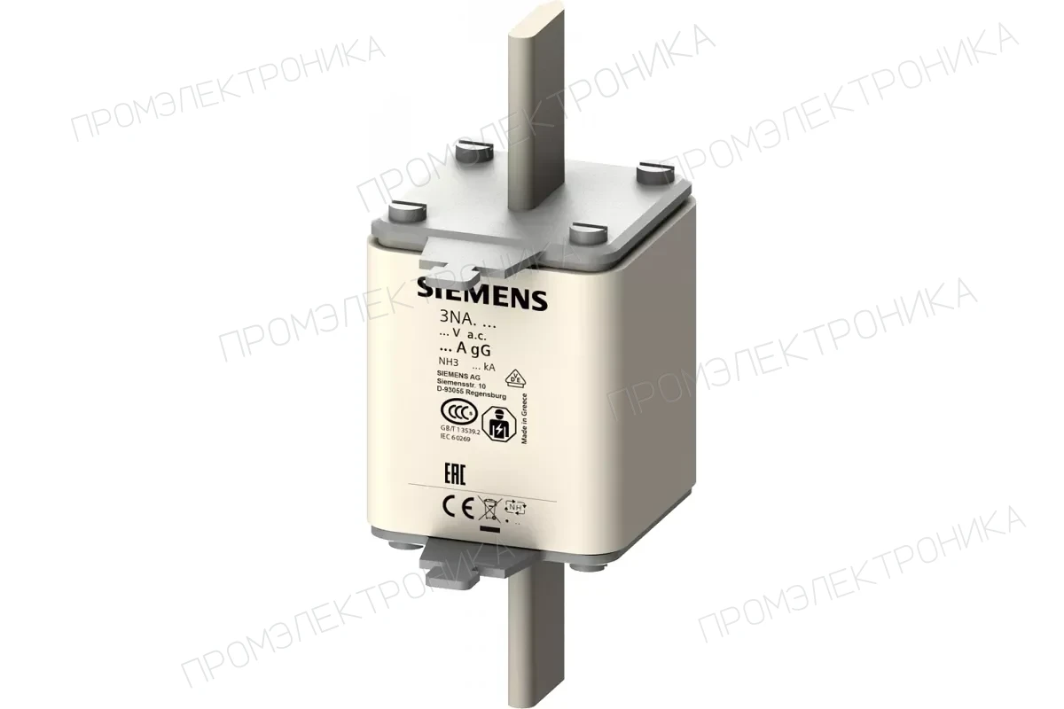 Siemens 3NA3340 — Плавкие вставки LV HRC