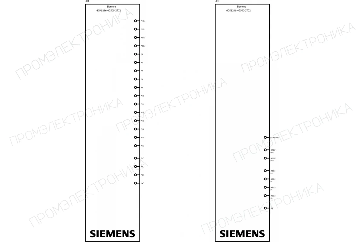 Siemens 6GK5216-3RS00-2AC2 — SCALANCE XC216-3G PoE промышленный управляемый IE коммутатор