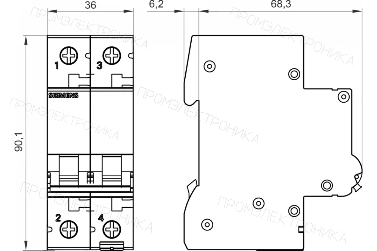 Siemens 5SL3163-7 — Основные устройства