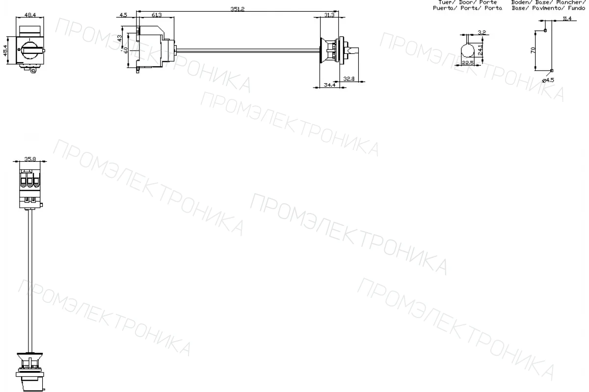 Siemens 3LD3030-1TL13 — Главный выключатель