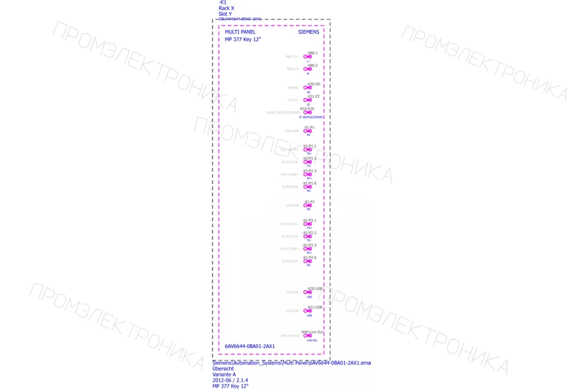 Siemens 6AV6644-0AC01-2AX1