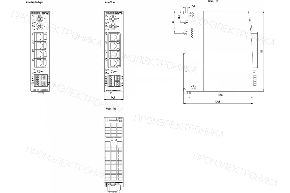 Siemens 6GK5876-3AA02-2BA2 — UMTS роутер SCALANCE M874