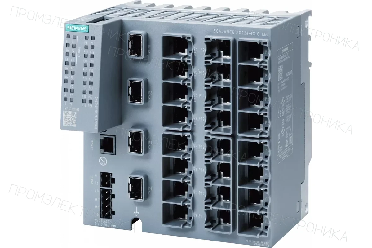 Siemens 6GK5216-4BS00-2AC2 — Scalance xc216-4c промышленный управляемый ie коммутатор