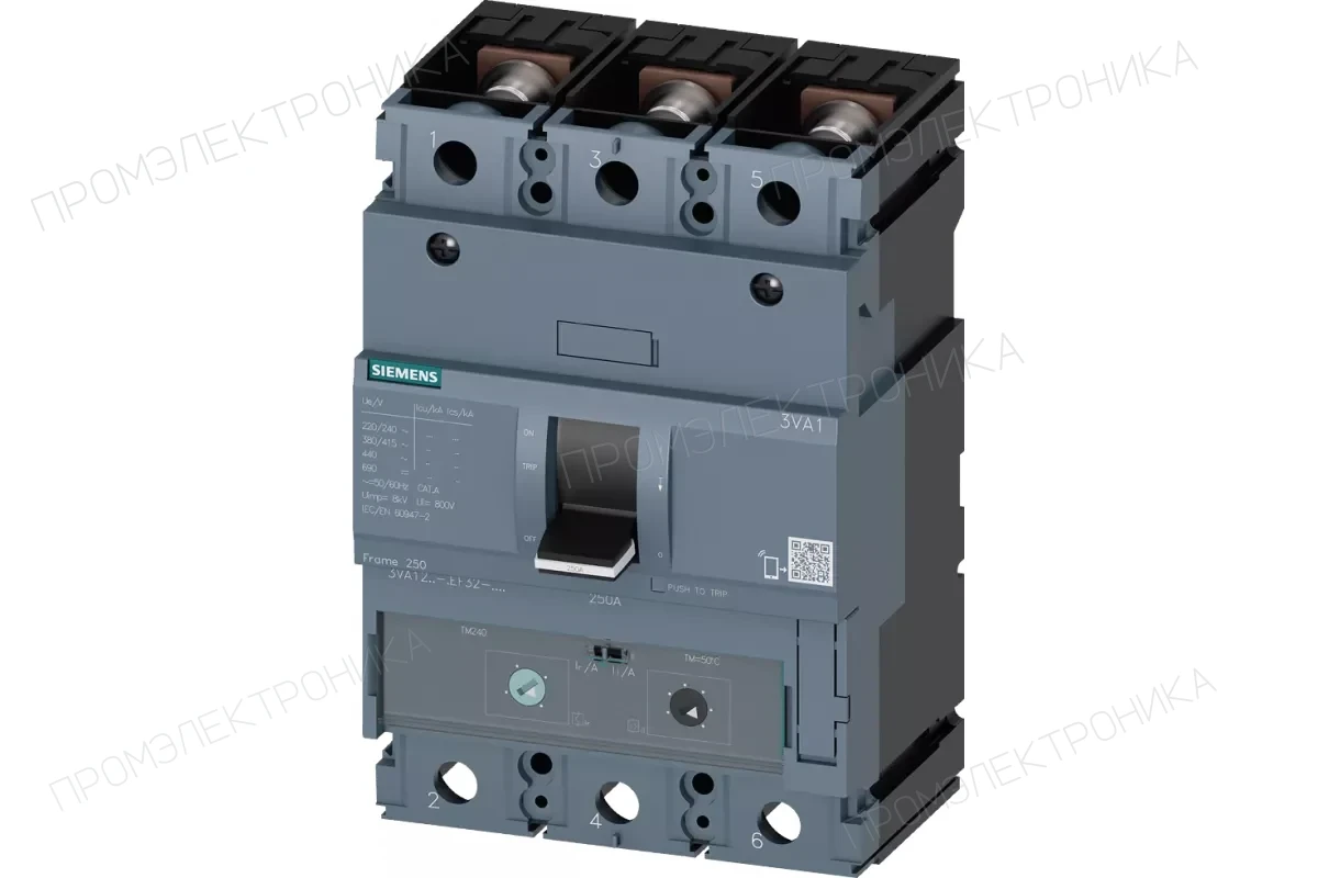 Siemens 3VA1216-4EF32-0JH0 — Выключатель в литом корпусе