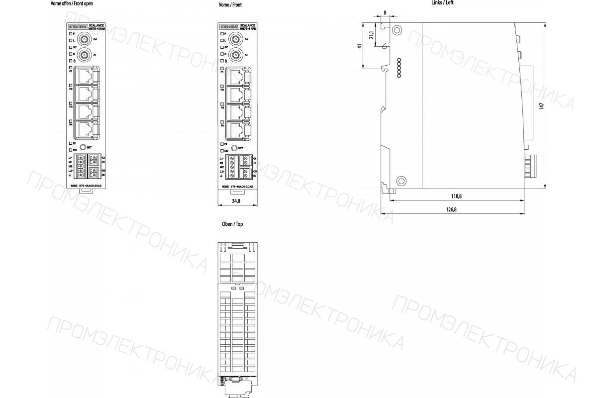 Siemens 6GK5874-3AA00-2AA2 — UMTS роутер SCALANCE M874